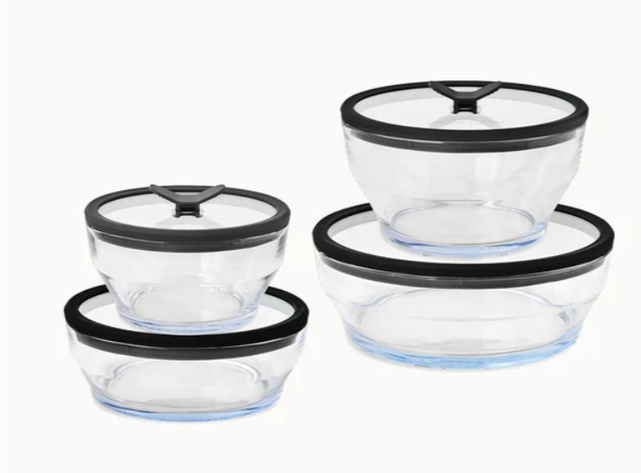 Anyday 8-Piece Glass Round Dish Set