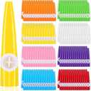 Boao 200 Pcs Plastic Kazoo Musical Instruments Party for Adults Fun Music Kazoo for Kids Classrooms Musical Toy Favors Gift Prize Bulk, 8 Assorted Color