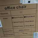 Office Chair, Ergonomic Desk Chairs 330LBS Capacity High Back Mesh Computer Chair with Flip-up Armrests, Comfy Work Chair with Adjustable Lumbar Support, Rolling Chair, 25 inches x 20.5 inches x 40 inches