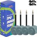 700C TPU Inner Tube (Road & Gravel) with Removable Presta Valve Stem, Include Patches (700C X 23-28C (65mm Valve))