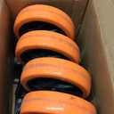 QNCZ Caster Wheels, 5 Inch Heavy Duty Casters Set of 4, Silent Industrial Casters Load 2600lbs, Swivel Casters for Furniture, Workbench and Cart Wheels