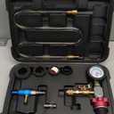 Coolant Vacuum Refill Kit Quick Airlift Coolant Refill Tool, Universal Adapters, Precise Flow Control Pneumatic Vacuum Fill Coolant, Cooling System Vacuum Purge & Refill Kit for Most Vehicles