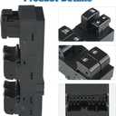 WMPHE Window Switch Compatible with Subaru Forester 2014 2015 2016, Automatic Master Power Window Switch, Driver Left Side 3+16 Pins, Replacement for 83071-SG040