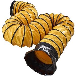16ft Duct Hosing PVC Flexible Ducting Hose for 20Inch Utility Blower Ventilation Exhaust Fan with Adjustable Rope (20IN x 16FT)
