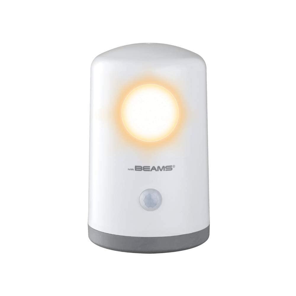 Beams MB750A 20 Lumen Amber Sleep Friendly Wireless Battery Powered Portable Motion Sensing Nightlight, 1-Pack, White Beams MB750A 20 Lumen Amber Sleep Friendly Wireless Battery Powered Portable Motion Sensing Nightlight, 1-Pack, White