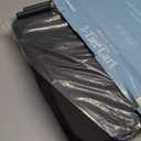 Whitmor Storage Cart Metal 3 Tier Rolling Cart with Wheels, Utility Cart for Bathroom, Bedroom, Bitchen, Laundry Room, Black