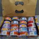 Purina Friskies Wet Cat Food Variety Pack, Shreds With Beef, Turkey and Cheese Dinner, Chicken and Salmon Dinner, and With Ocean Whitefish and Tuna - (Pack of 40) 5.5 oz. Cans (EXP 11/01/27)