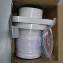 Magnetic Dryer Vent Connector, DV180 Airtight Seal Dryer Vent Coupling Kit with 4" 3.3ft Duct, Easy to Clean