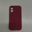 Miracase Compatible with iPhone 16 Case, [Soft Anti-Scratch Microfiber Lining], Compatible with MagSafe, Liquid Silicone Case Shockproof Drop Protection Phone Case for 16,Wine Red