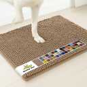 Muddy Mat | Super Water Absorbent Door Mat Indoor, Microfiber Quick Dry Chenille Entryway Rug, Slip Resistant Front Door Mat, Indoor Mats for Entryway, Machine Washable Pet Rug, Tan 48" x 60"