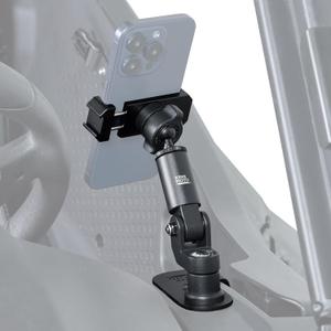 KEMIMOTO Phone Mount CNC Material Compatible with 2023+ CFMOTO ZForce 950 Sport & Trail/ZForce 800 Trail G2, 360 Adjustable Aluminum Heavy Duty UTV Phone Holder Easy Installation