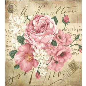 Vintage Shabby Chic Pink Rose Flowers Magnetic Sticker Dishwasher Door Cover Kitchen Cabinet Panels, Fridge Manget, Home Appliances Decor Decals 23" W x 26" H