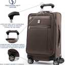 Travelpro Platinum Elite Carry-On Luggage Spinner, Espresso, 21-Inch