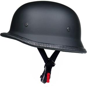Motorcycle Helmet, Aircraft Style, Black (XL)