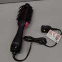 REVLON One-Step Volumizer Hair Dryer and Styler, for Less Frizz, More Shine, and Reduced Heat Damage for Salon Style Round Brush for Blowout, Black, (1.0 VOLUMIZER)