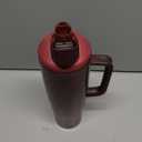 Owala FreeSip Tumbler Insulated Stainless Steel Water Bottle with Built-in Straw and Side Handle, For Travel, Work, School, and Sports, 40oz, BPA Free, Leak Proof, Black Cherry