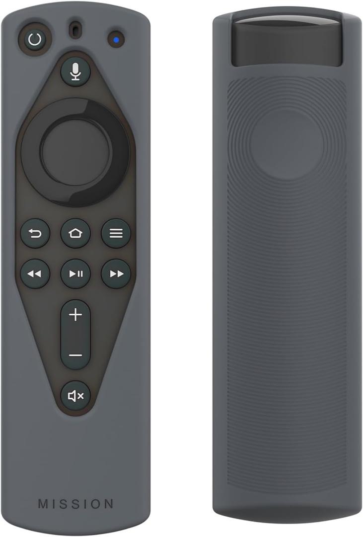 Mission Remote Case for The All-New Fire TV Voice Remote (2018 Version for Fire TV Stick 4K and Fire TV Cube) (Grey)