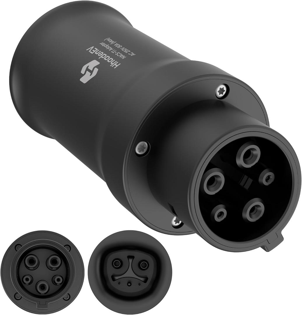 NACS to J1772 EV Charger Adapter, Adaptive Charging Power MAX 80A 250V, NACS to J1772 Adapter, Fit for All J1772 EV,Compatible with Nacs High Power Wall/Mobile Connector Destination Charger Connector