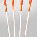 72" Fluorescent 6 FT. Orange 50 Driveway Markers, Reflective Snow Stakes, Plow Stakes,5/16" Thick, 50 Pack 6 FT. Tall