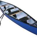 Paddle Voyage 15.94ft Expedition Canoe Kayak, 4-6 Person, 936lbs Capacity, Comfort Seats, Includes 2 Paddles, Blue, 15.94′
