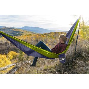 High Sierra HS1596, Outdoor Camping Hammock for 2 Adults with Quick Drying Nylon, Lightweight Yet Durable to Hold Max Weight Capacity of 650lb, Perfect for Travel, Hiking, Camp, Backpacking