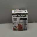 InstaSeal Vacuum Sealer for Food with 12 Bags, Preserves Foods 5x Longer, Space Saving Compact Upright Design Allows Machine to Seal Marinades, Soups, Meats for Sous Vide Cooking, Vegetables (Silver)