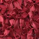 DKichen Red Gift Wrap Bows - 100 Pcs 3.3 Inch Elegant Bows for Gift Wrapping, Party Decorations, Wedding Decor, Baby Shower, Christmas, Birthday, Crafts, Gift Bags