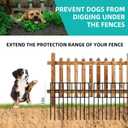 14 Panels Animal Barrier Fence, No Dig Fences, 13in(H) X 19.9ft(L) Garden Fence Animal Barrier for Rabbit and Dog Under Fencing Barrier, Rustproof Metal Fences Border for Outdoor, Yard, Patio