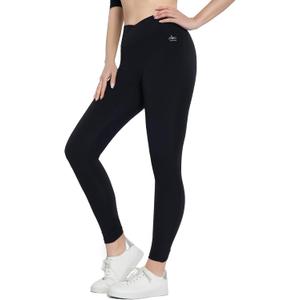 High Waist Yoga Leggings for Women, Non See Through Workout Leggings, Sports Fitness Pants for Gym Casual Otutfits (Medium, Black)