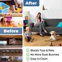 6" H Under Bed Blocker for Pets, 5-Pack | Prevents Toys & Pets from Going Under Furniture - Stops Dogs & Robotic Sweeper Stuck
