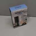 Electric Salt and Pepper Grinder Set, Rechargeable Automatic Pepper Mill Grinder with LED Light Gifts for Women, Adjustable Coarseness shakers, One-Hand Operation for Kitchen Essentials (Rechargeable-Upgrade Black/White 2PC)