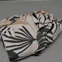 SearchI Stretch Sofa Cover Printed Couch Covers, Floral Pattern 2 Piece Armchair Slipcover with Separate Chair Cushion Cover, Washable Furniture Protector for Living Room(Armchair, Botanical Palm) (Small)