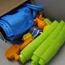 Erixazs Toddlers Water Table with Umbrella, Ages 2-5, Summer Outdoor Activity Table for Boys & Girls
