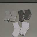 JAKIDAR 6 Pack Baby Toddler Socks Non Slip Grip Cotton Crew Socks for Boys Girls Infants Kids