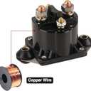 12V Starter Solenoid for Mer-cury Marine Outboard 65 75 80 90 100 105 115 125 135 89-817109A3 89-817109A2 89-817109A1