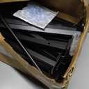 Zonon 24 Pcs 12 Inch Slatwall Shelf Bracket Heavy Duty Slatwall Shelves Display Hooks Hangers Paneling Accessories for Panel Retail Shop Garage Room Storage Organizer Exhibition(Black)