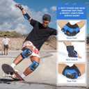 Tanden Skating Protective Gear Knee and Elbow Pads Wrist Guards for Roller Skating Skateboarding, Skate Pads Adult Knee Pads