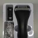 Electric Foot Callus Remover Kit, Elmchee Rechargeable Pedicure Tools Foot Care Feet File with 3 Roller Heads,2 Speed,Battery Display for Remove Cracked Heels Calluses and Dead Skin(Black) (1 Count (Pack of 1))