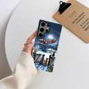 Case for Samsung Galaxy S25 Ultra,Christmas Santa Sleigh Case Glossy Slim Silicone Shockproof Cover for Girls Women