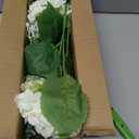 4 Kinds 55PCS Silk Hydrangea Artificial Flowers Eucalyptus Stems, Fake Flower Suitable for Vase Bedroom Kitchen Decor Home Party Table Wedding Decor DIY Floral Decoration