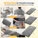 High-Heat Boost & Rapid Heat Up XL Heating Pad 40"x20" for Back/Neck/Shoulder Pain Relief, Full Body Electric Pad for Period Cramps/Sore Muscles, Deep Moist Heat (Summer Night Grey, 40"x20")