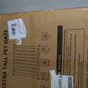 30"-62.5" Extra Wide Baby Gate for Doorways/Hallways,Pressure-Mounted Dog Gate Indoor for Stairs, Auto Close Pet Door for Child/pet Proof Safety, No Need Drilling,Black