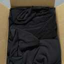 HolidayIdeas Cocktail Table Covers, 2 Pack - Fitted Stretch Spandex Square Corners Cocktail Tablecloths,High Top Table Cloths (Black, Fit for 30"-32" Diameter x 43" Height Tables)