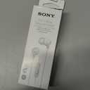 Sony MDREX15AP in-Ear Earbud Headphones with Mic, White