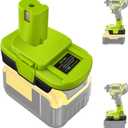 DM18RL Battery Adapter for DeWalt 20V for Milwaukee 18V, Converter to for Ryobi 18V Battery for Ryobi 18V Power Tools, with 5V 2.1A MAX USB Charge