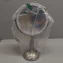 Makeup Mirror with Light, 30x Magnifying Mirror with 3 Lights Colors, 5000mAh Vanity Mirror Brushed Nickel - 360 Rotation, Brightness Adjustable Magnification, Modern Style Side Touch + Side Charge