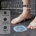 2 x Disposable Shower Drain Hair Catcher, Bathroom Sink Stopper Hair Catcher Square Drains Hole Filter Hair Collector for Bathroom Bathtub Kitchen Sink (100PCS)