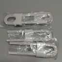 4 Pack Child Proof Sliding Cabinet Door Code Locks Baby Safety Cupboard Locks Adjustable U Shaped Cabinet Latches for Knob Handle Drawers Closet Plastic (4 PCS, White)