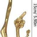 Brass Cabinet Handles Flower Branch Shaped Dresser Knob Twig Branch Cabinet Drawer Knobs Decorative Pulls for Cabinet Dresser Closet Cupboard Wardrobe (Copper)