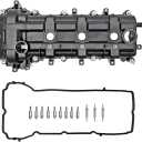 Left Side Engine Valve Cover w/Gasket for 2011-2021 Chrysler 300 3.6L Dodge Avenger Charger Jeep Ram 3.6L 5184069AF, 5184069AH, 5184069AN, 5184069AM, 5184069AI, 05184069AN